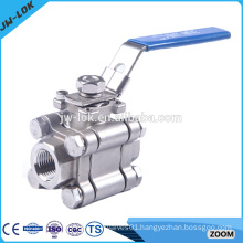 Industrial 3 way compression ball valve